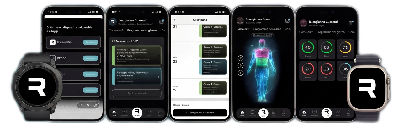 Alfred App Interface showing training plan and stats